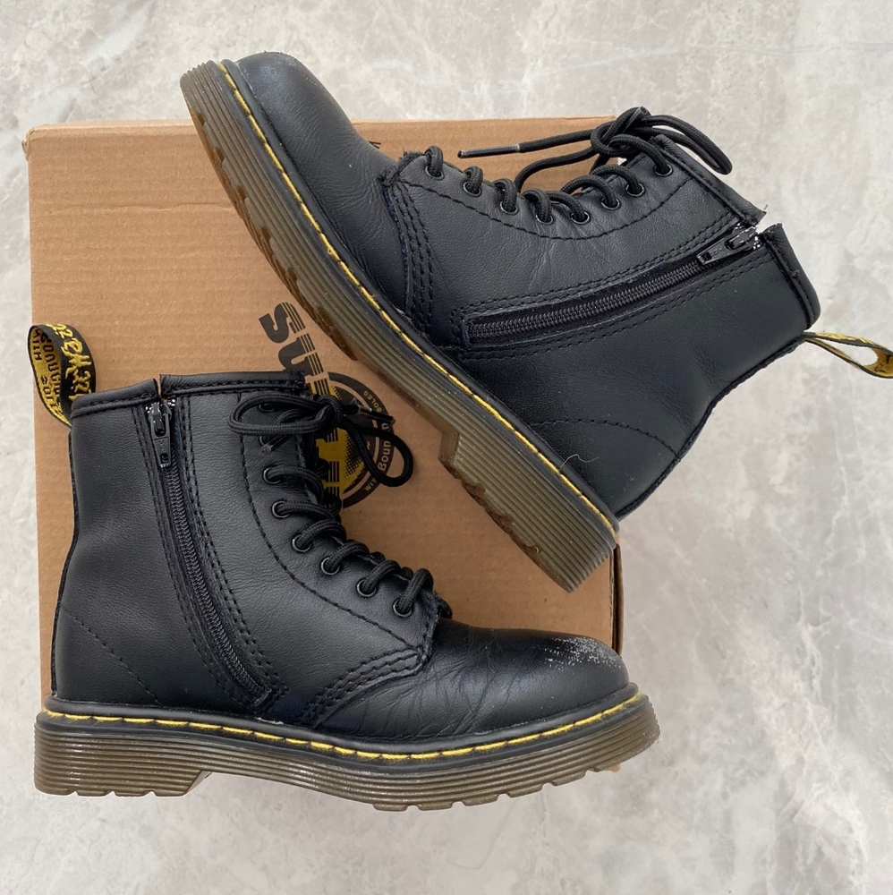 Kids Dr. Marten Boots Size 10 - black